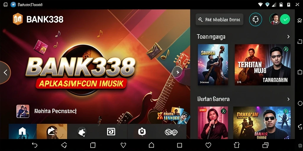 Tangkapan layar gameplay BANK338 menampilkan pengguna yang sedang menikmati pengalaman musik.