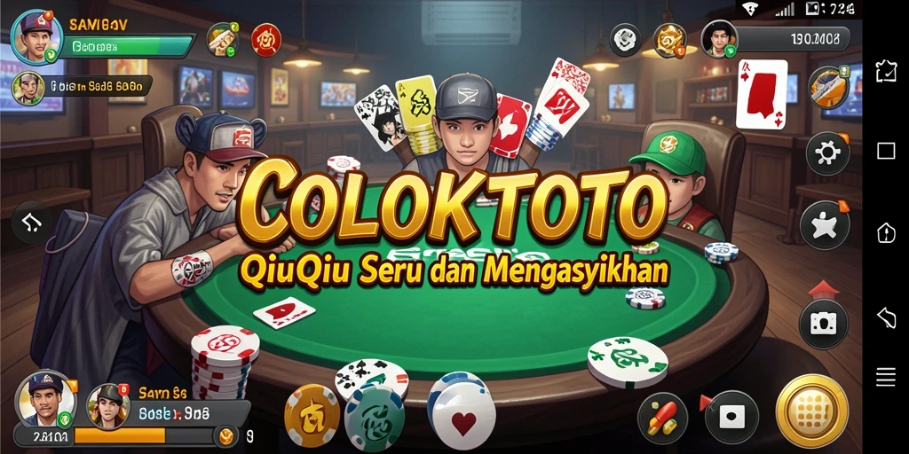 Tangkapan layar game COLOKTOTO menampilkan aksi seru QiuQiu.