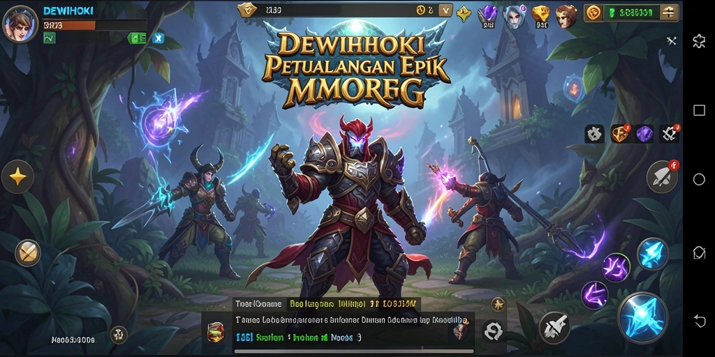 Tampilan gameplay menarik DEWIHOKI yang penuh aksi.