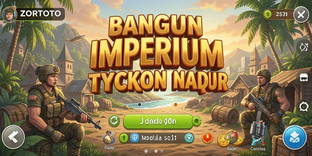 Screenshot gameplay ZORTOTO menampilkan aktivitas pengelolaan bisnis yang seru.